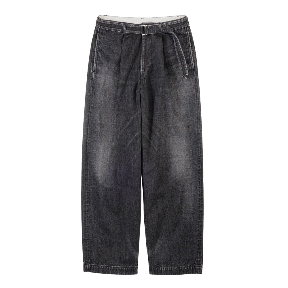 Graphpaper) Selvage Denim Belted Pants(DARK FADE) (GU251-40192DB