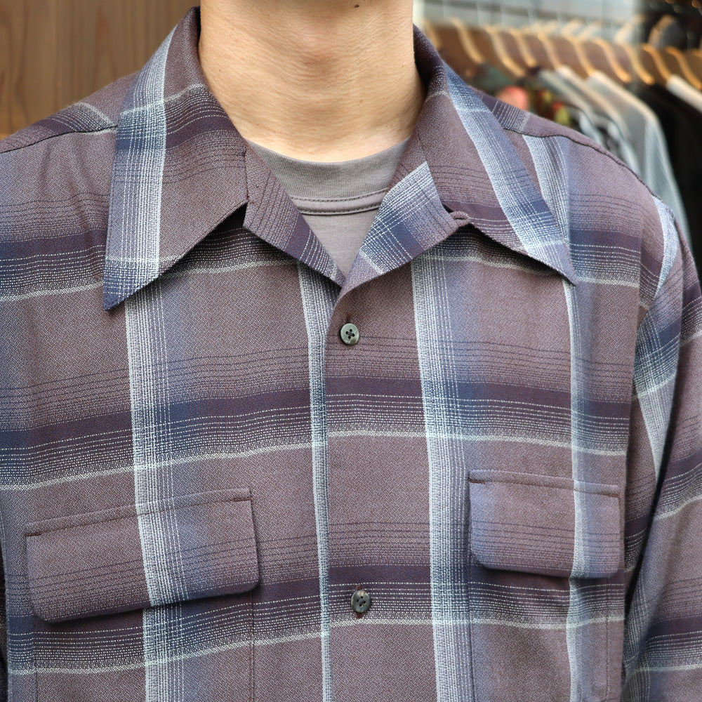 SUGARHILL(シュガーヒル)OMBRE PLAID OPEN COLLAR SHIRTS (2541000501
