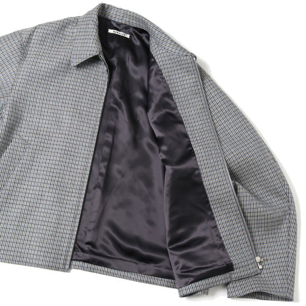 DOUBLE FACE CHECK ZIP BLOUSON (A9AB02BN) | AURALEE / ジャケット