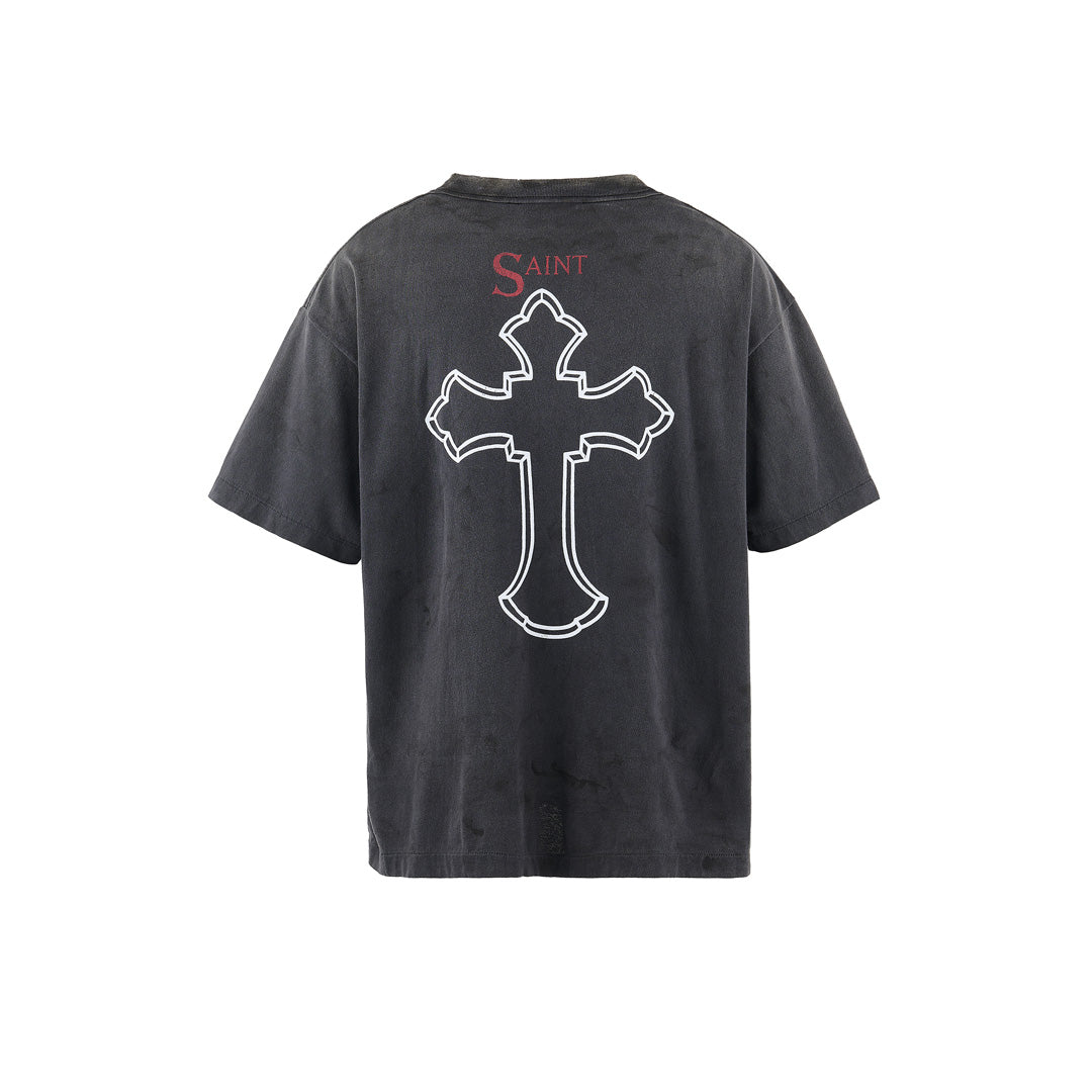 SAINT Mxxxxxx × 2PAC S/S TEE BLACK 2PAC SM-HR8-0000-C14 (SM-HR8
