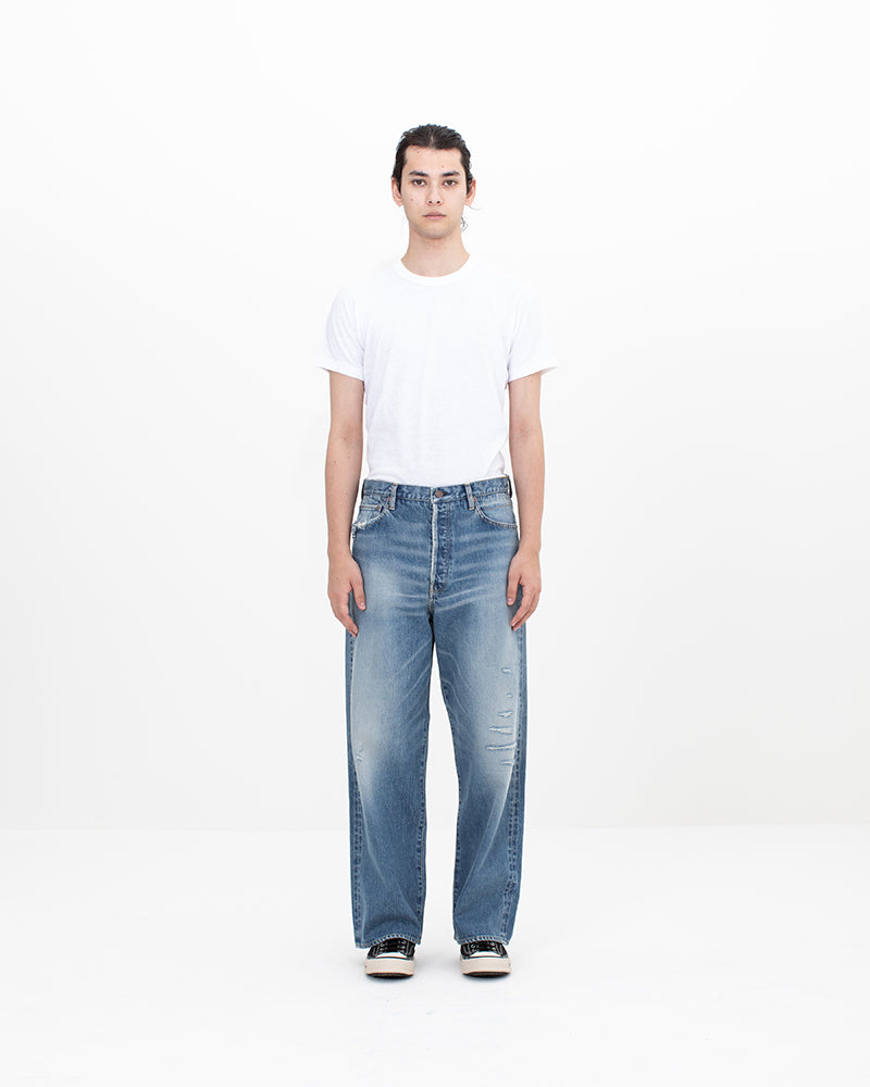 VISVIM) SOCIAL SCULPTURE 01 EX WIDE DMGD-43 (0126105005007