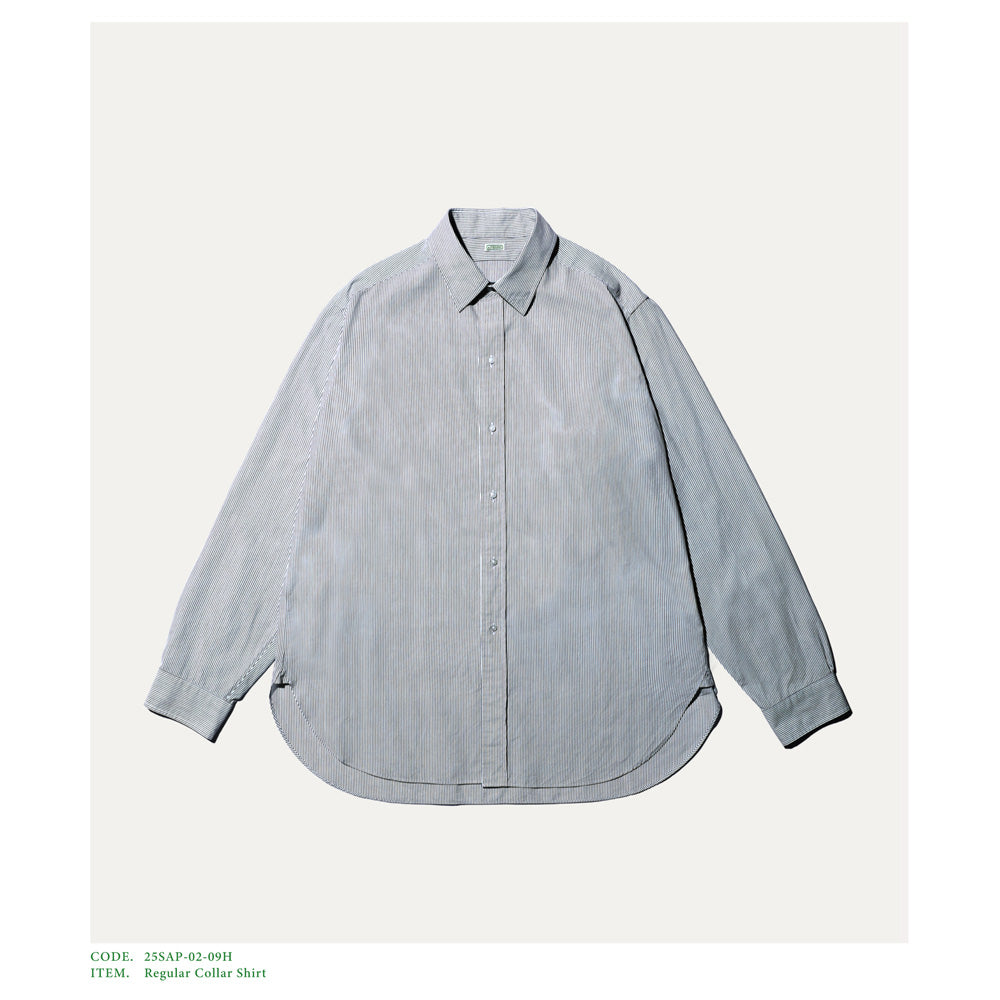 A.PRESSE (ア プレッセ) Regular Collar Shirt 25SAP-02-09H (25SAP-02