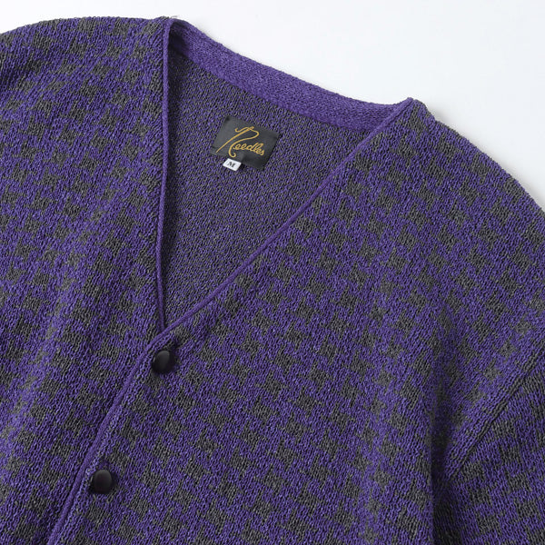 V Neck Cardigan - Houndstooth (MR322) | NEEDLES / トップス