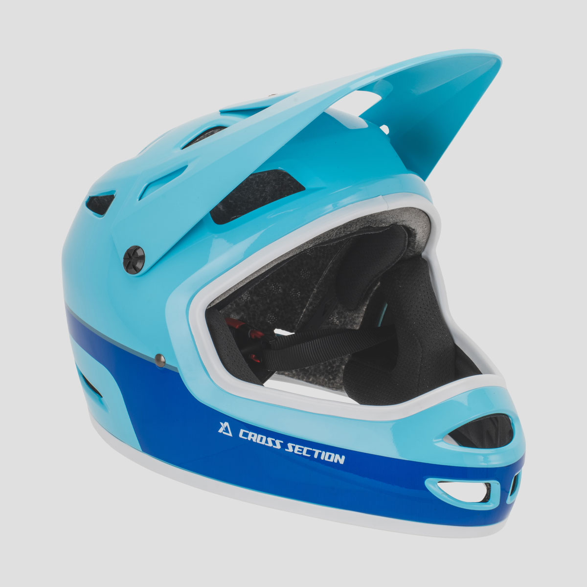 CROSS SECTION キディー フルフェイスヘルメット ブルー| Dirtbikeplus