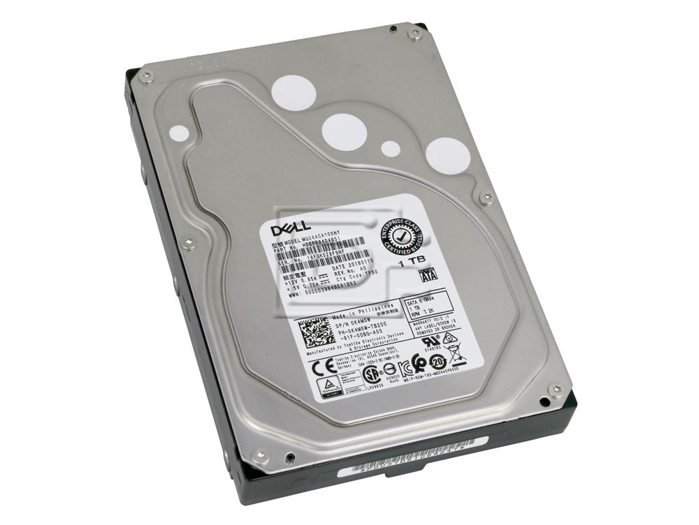 Dell K4M5W / Toshiba MG04ACA100NY 1TB 7.2K 6.0Gbps 3.5