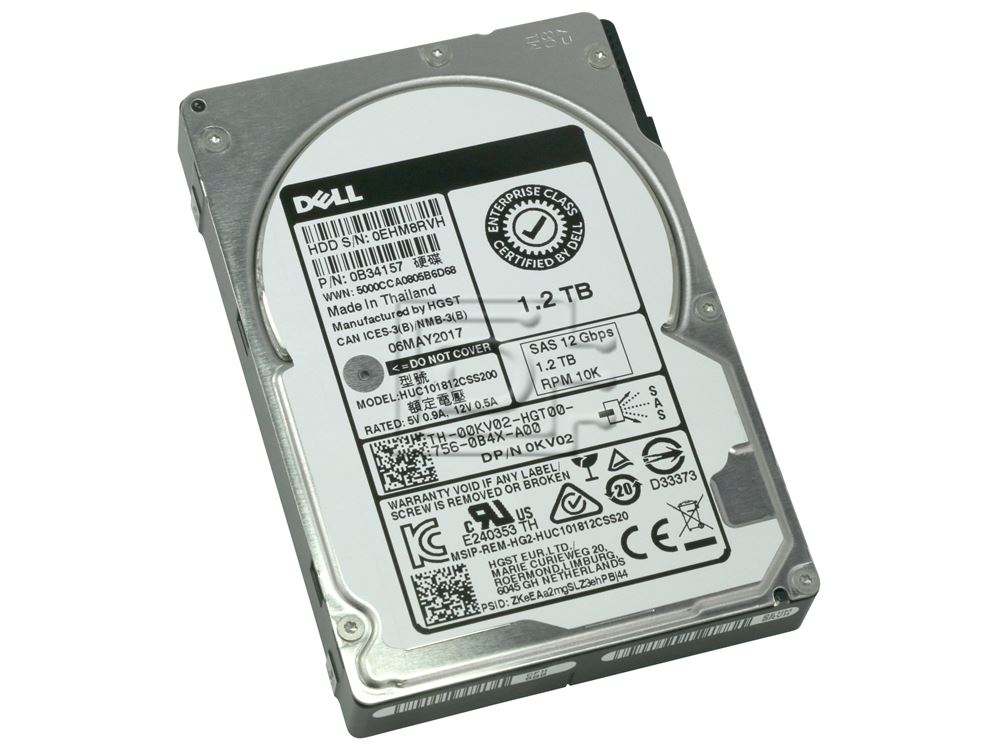 Dell 01M0D / Toshiba AL15SEB120NY HDEBL82DAB51 1.2TB 12Gbps 10.5K