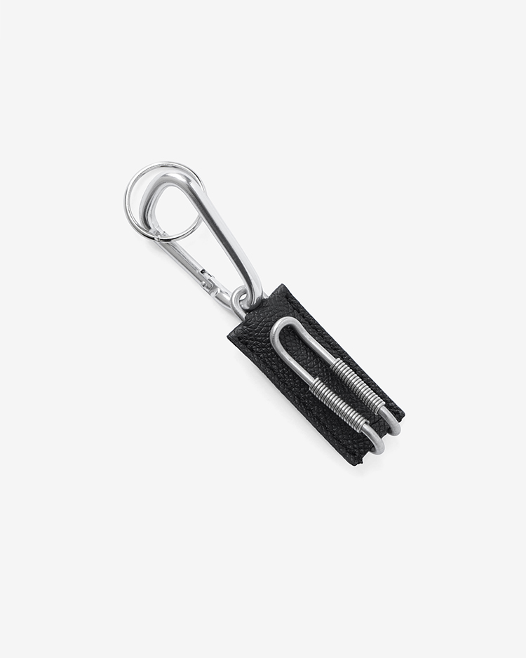 CLIX - SPRING CLIP KEY HOLDER - BOX GRAIN / BLACK | ED ROBERT