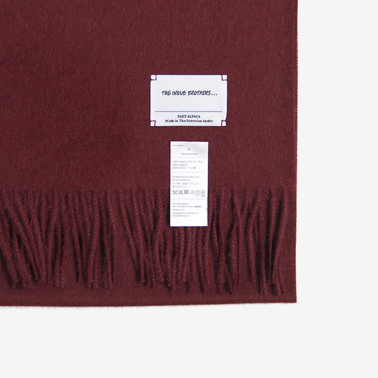 Brushed Scarf / BURGUNDY | THE INOUE BROTHERS(イノウエ