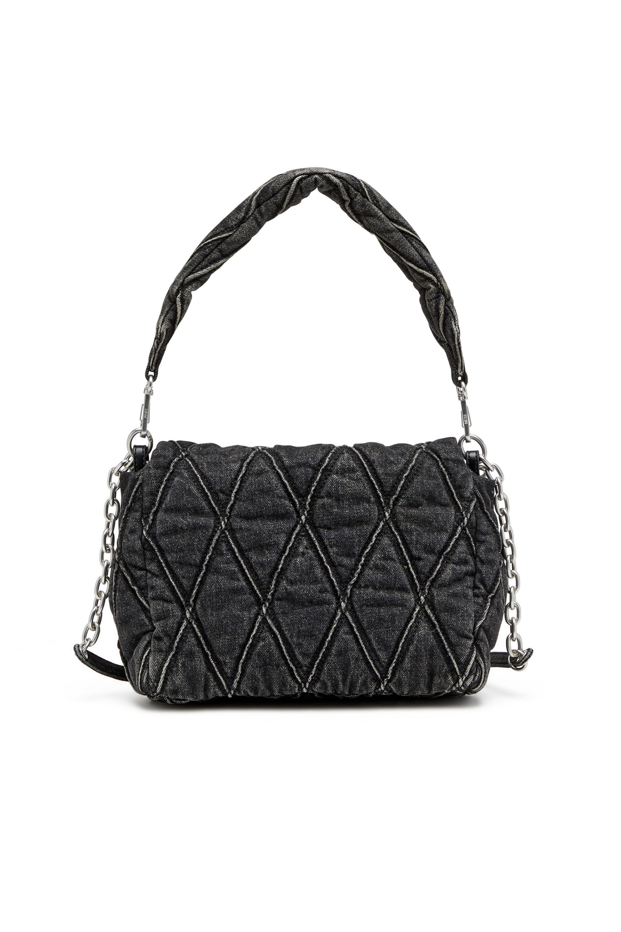 Diesel ウィメンズ バッグ Charm-D Shoulder M bag キルト デニム