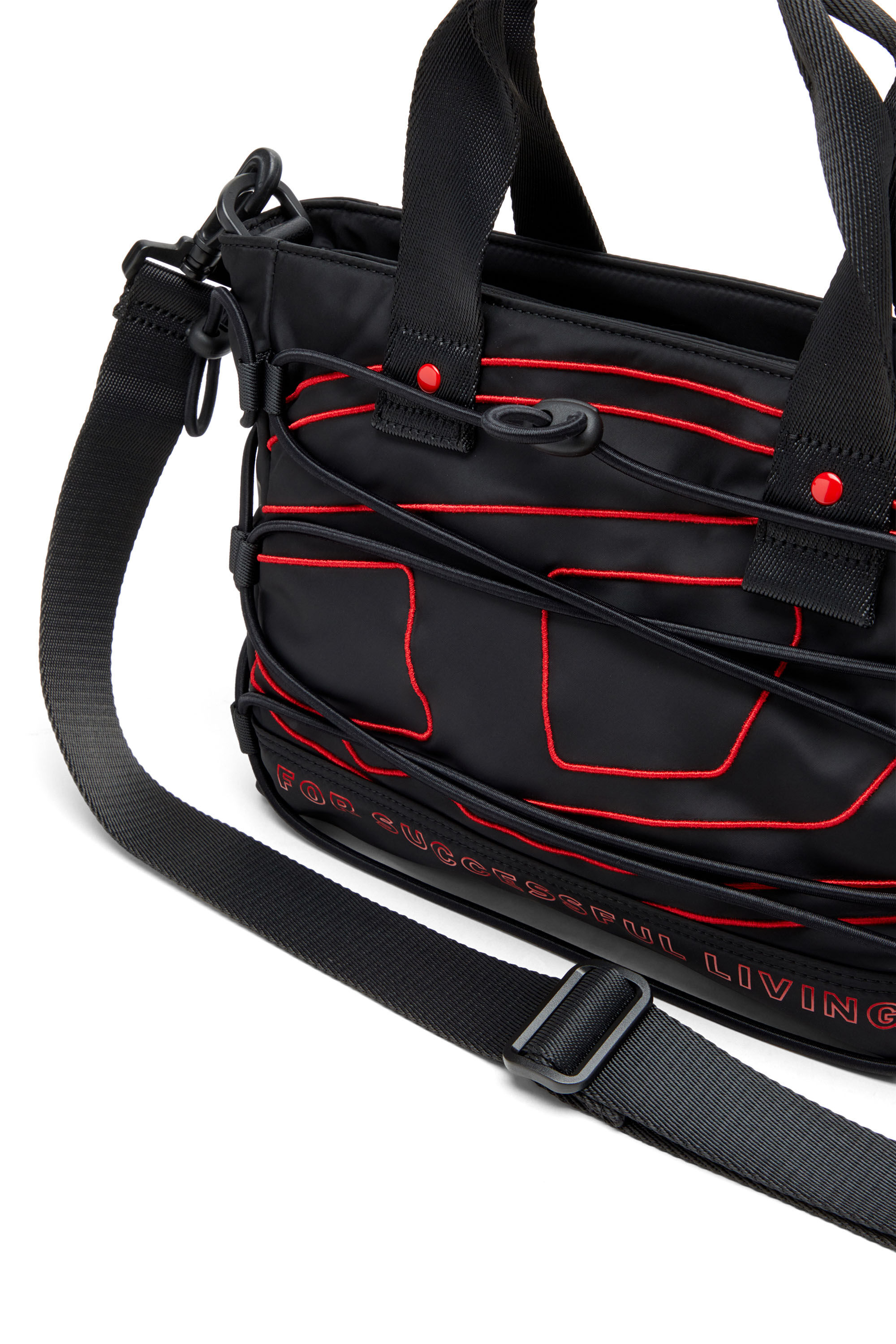 TECH-D TOTE S X トートバッグ S｜ブラック｜ウィメンズ｜DIESEL