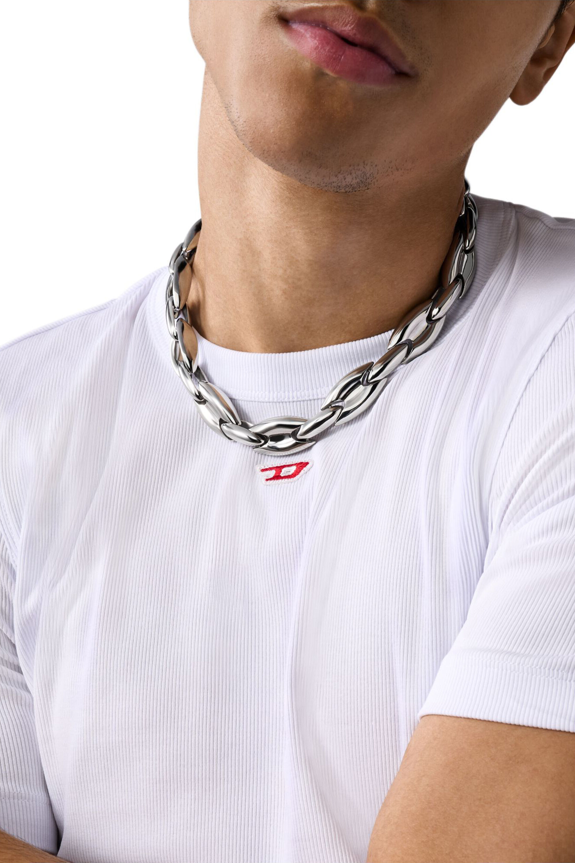 DX1586040 JEWEL ネックレス｜シルバー｜ウィメンズ｜DIESEL