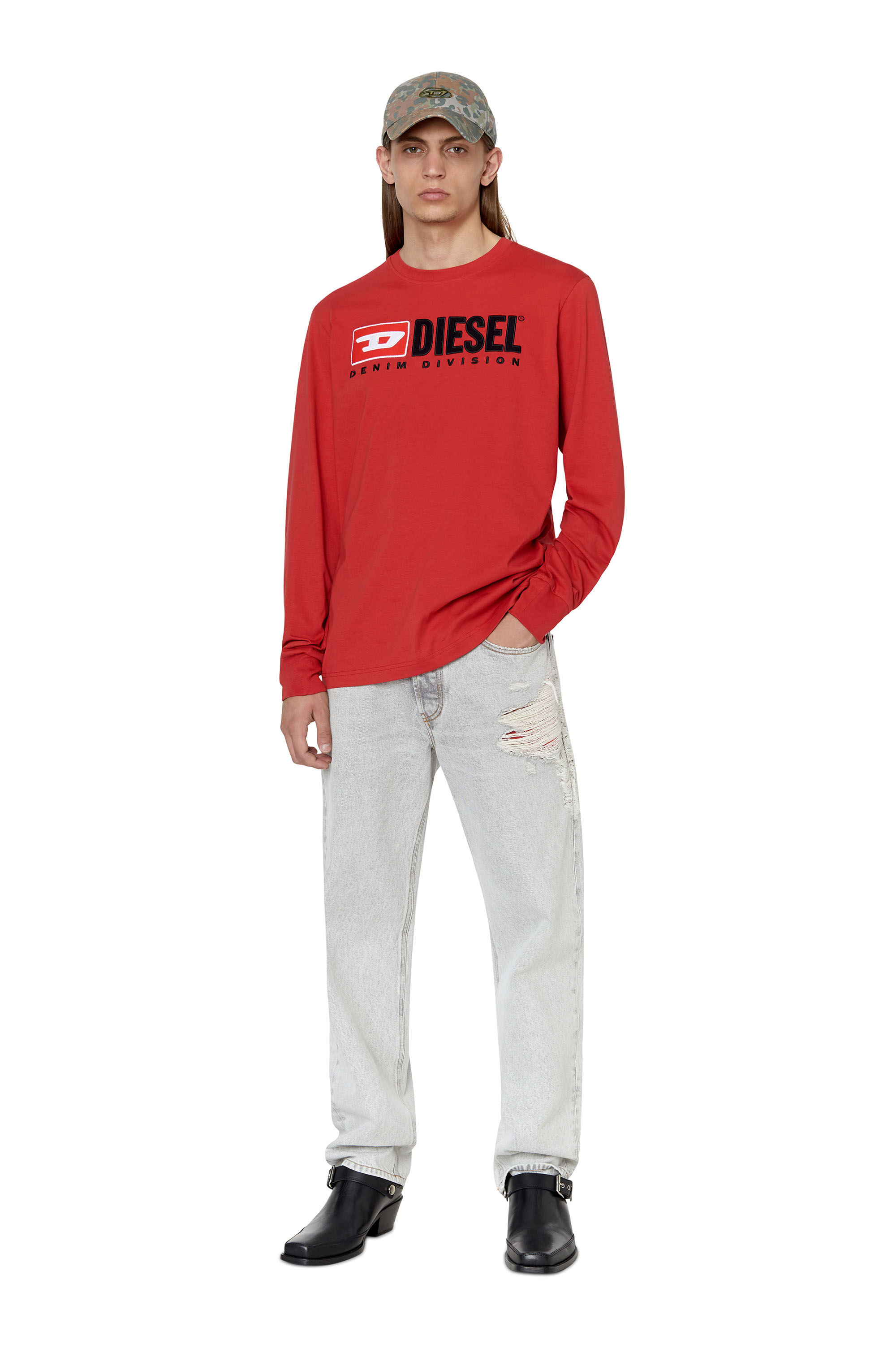 T-JUST-LS-DIV MEN: ロングスリーブTシャツ｜ディーゼル（DIESEL）公式