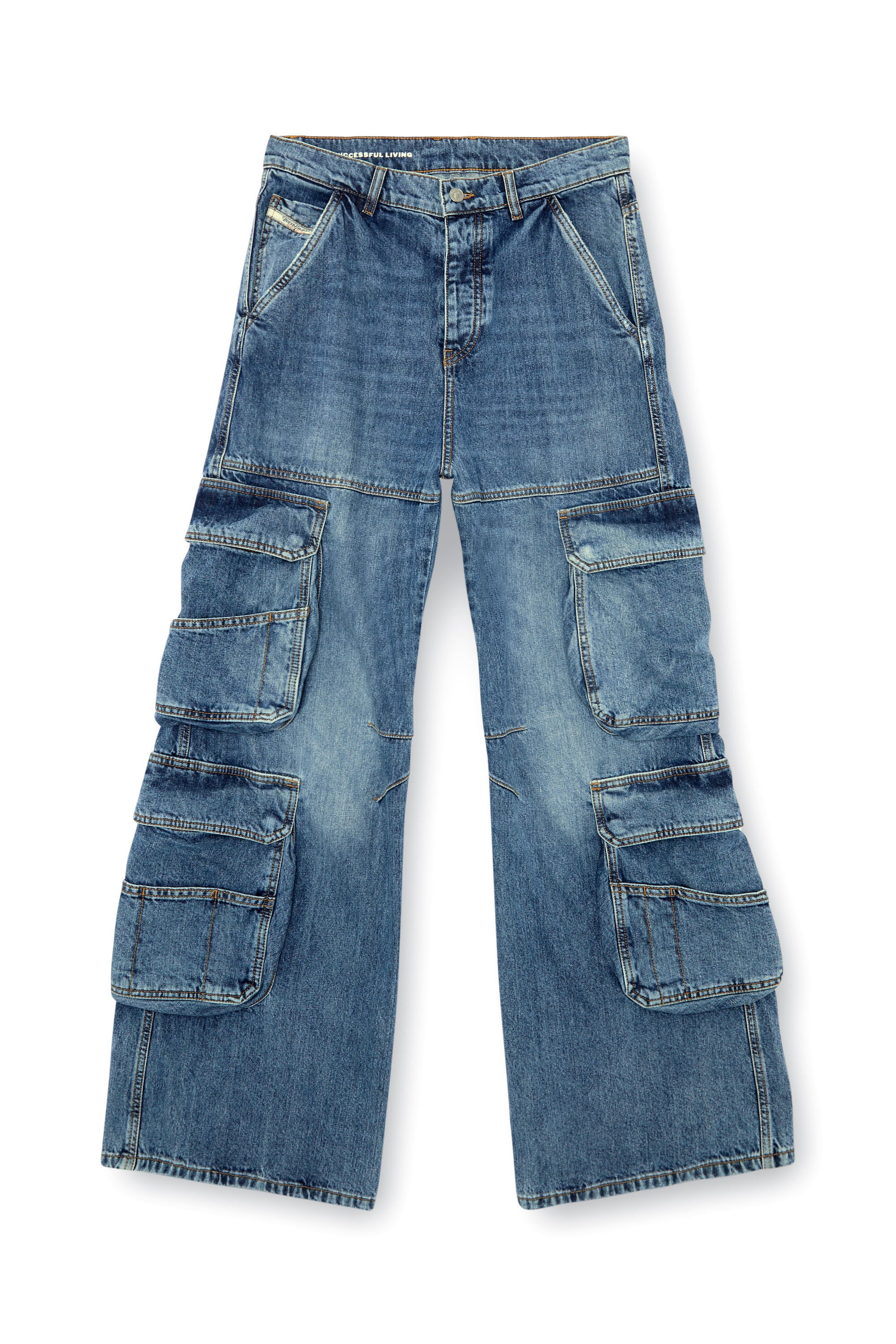 Diesel ウィメンズ デニム 1996 D-Sire ポケット付き カーゴ ジーンズ