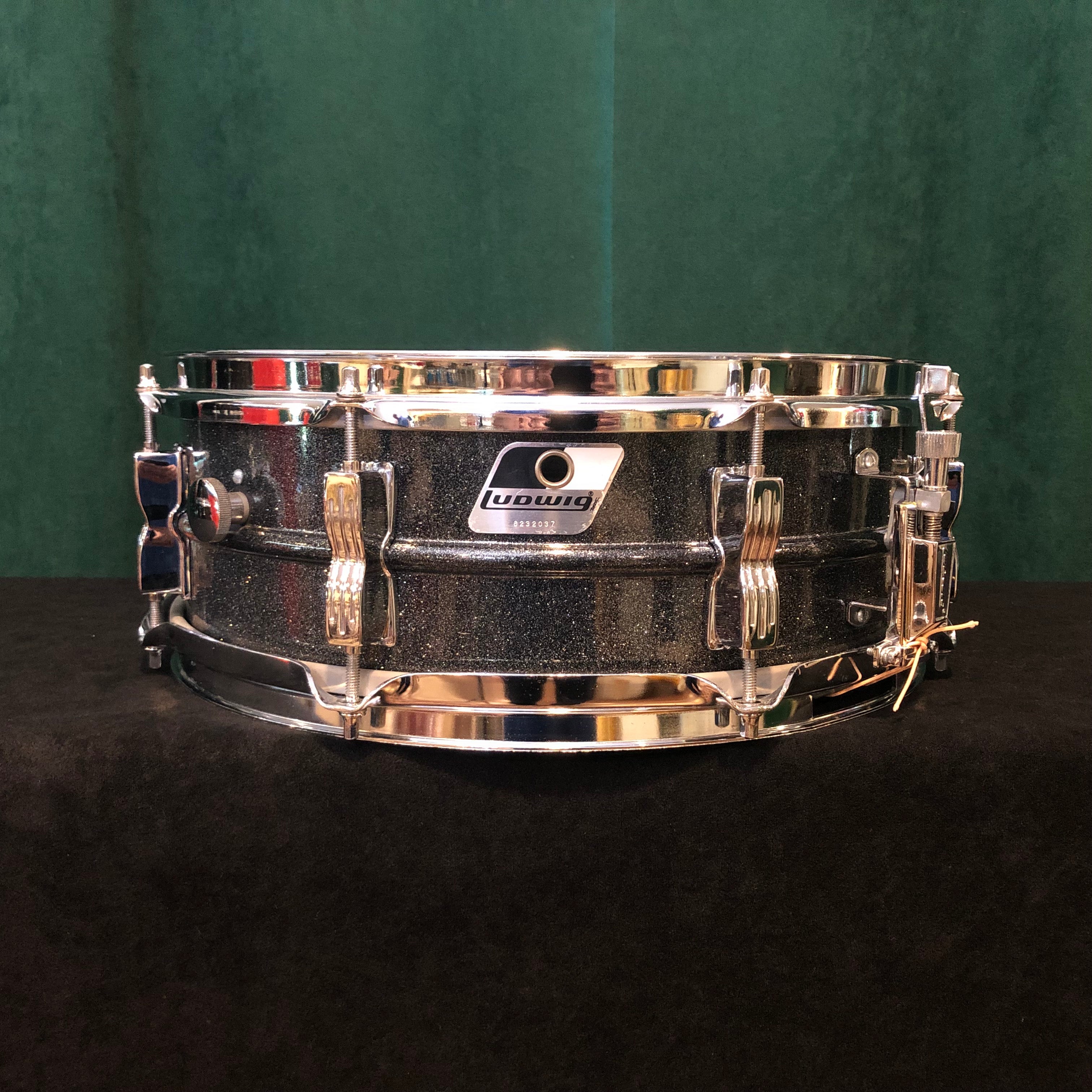 Ludwig 5x14 Black Galaxy Acrolite Snare Drum Blackrolite