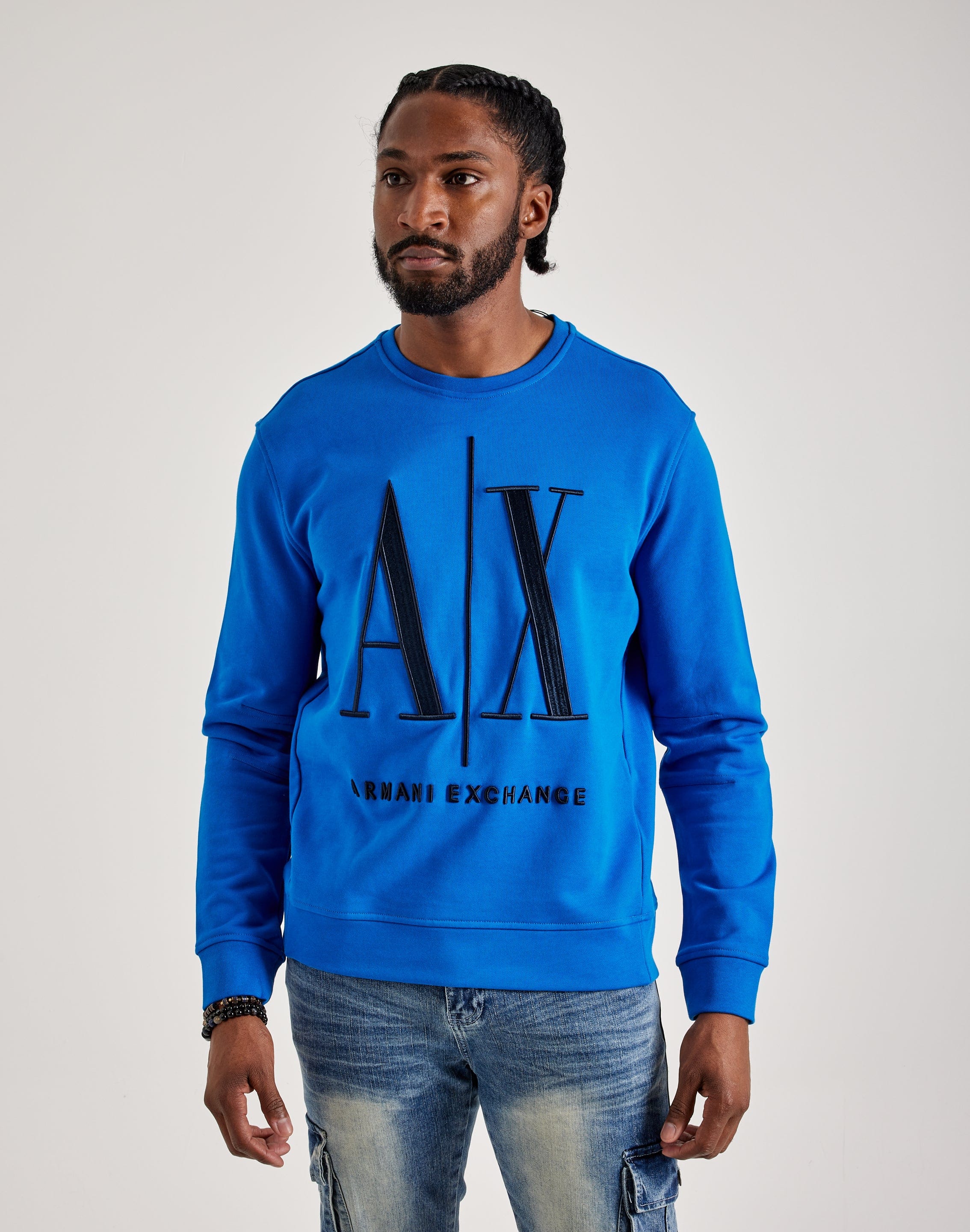 Armani Exchange Icon Logo Crewneck Sweatshirt – DTLR