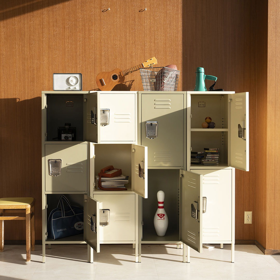 DULTON ONLINE SHOP | STEEL LOCKER 2 DOOR IVORY(2 DOOR IVORY): 家具