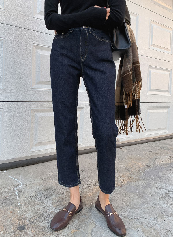 ストレートフィットデニムパンツ | レディースファッション通販 - DHOLIC