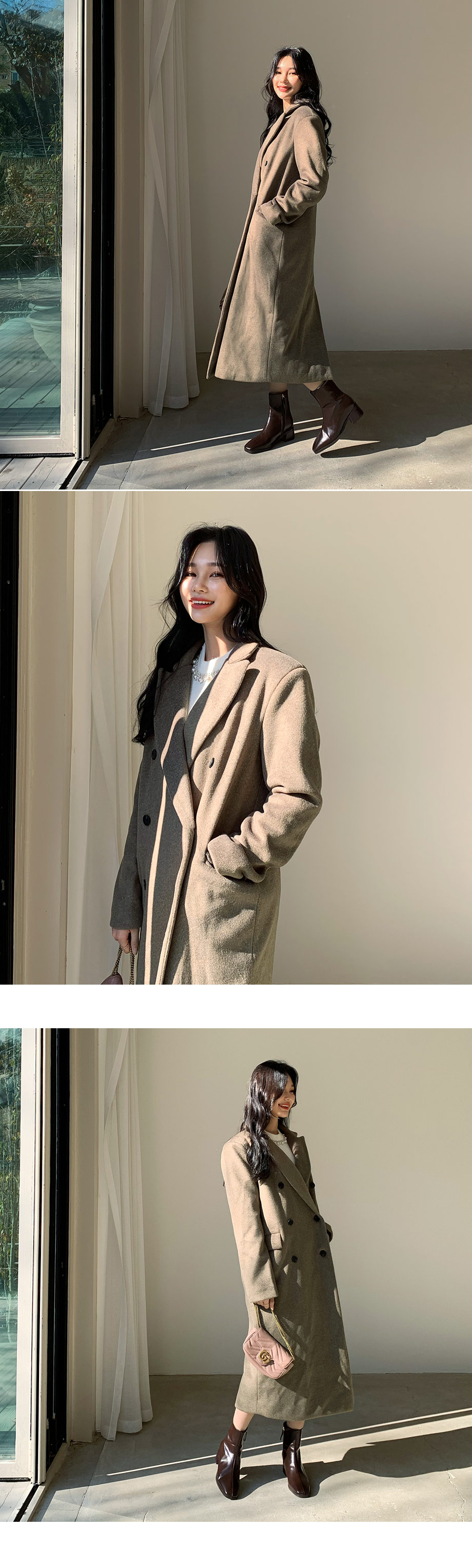 ダブルブレストコート・全2色 | レディースファッション通販 - DHOLIC
