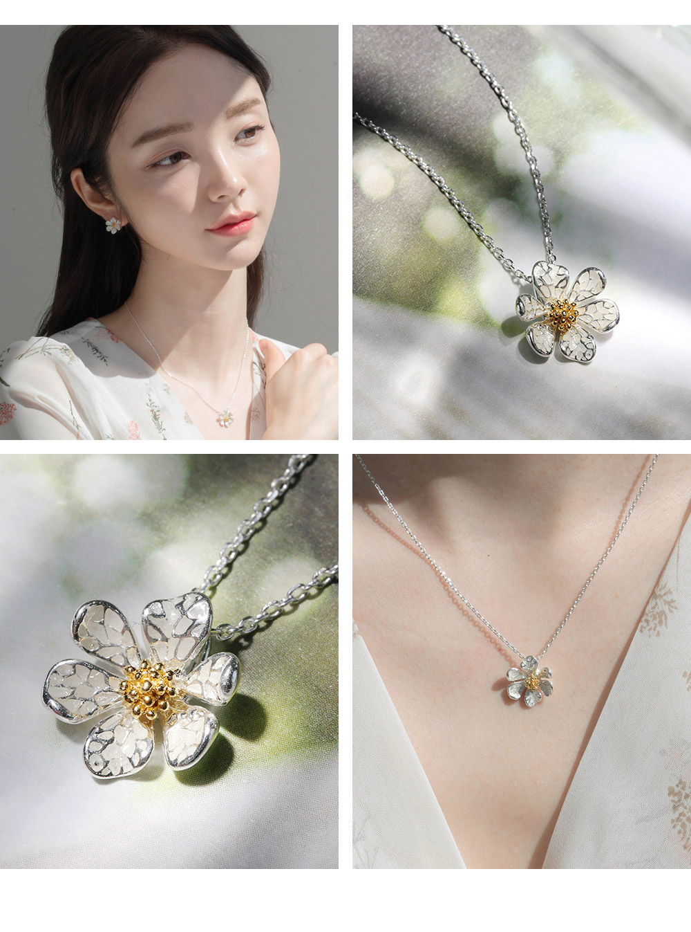 フラワーモチーフネックレス | レディースファッション通販 - DHOLIC
