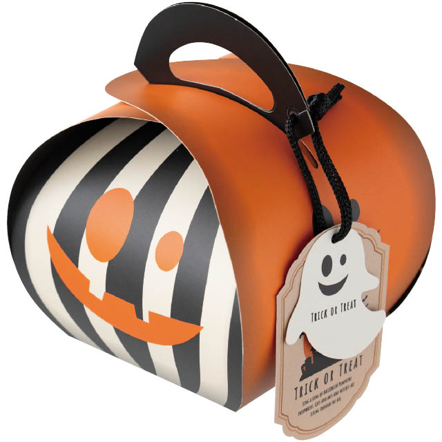 パンプキンハロウィンギフトボックスバッグ型-S(W105×D105×H125