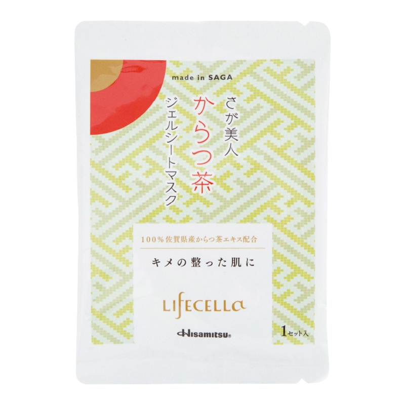 ライフセラ さが美人 からつ茶 ジェルシートマスク 1セット|Hisamitsu