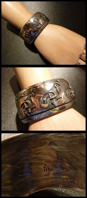 ホピ Bernard・Dawahoya バーナード・ダワホヤ オーバレイ うずら バングル