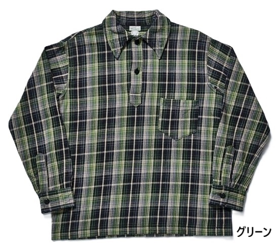 WAREHOUSE[ウエアハウス] プルオーバー フランネル チェックシャツ
