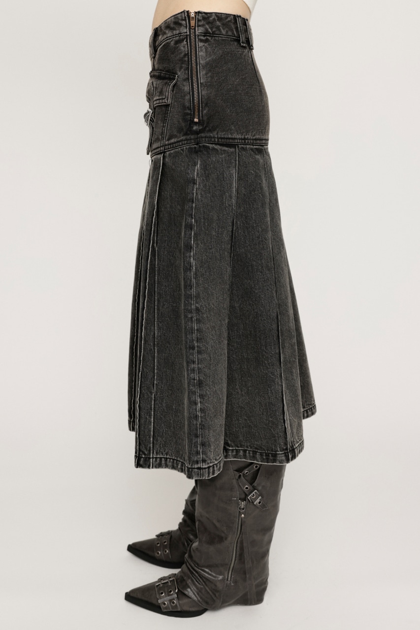 SLY | L／W OVER DYE PLEATS ミドルスカート (スカート ) |SHEL'TTER