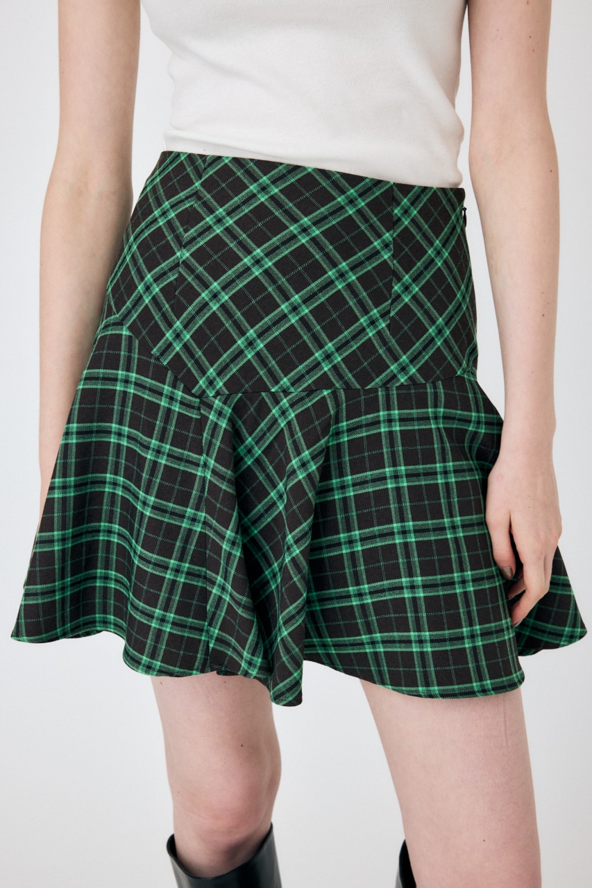 MOUSSY | TARTAN ASSYMMETRY ミニスカート (スカート(ミニ) ) |SHEL