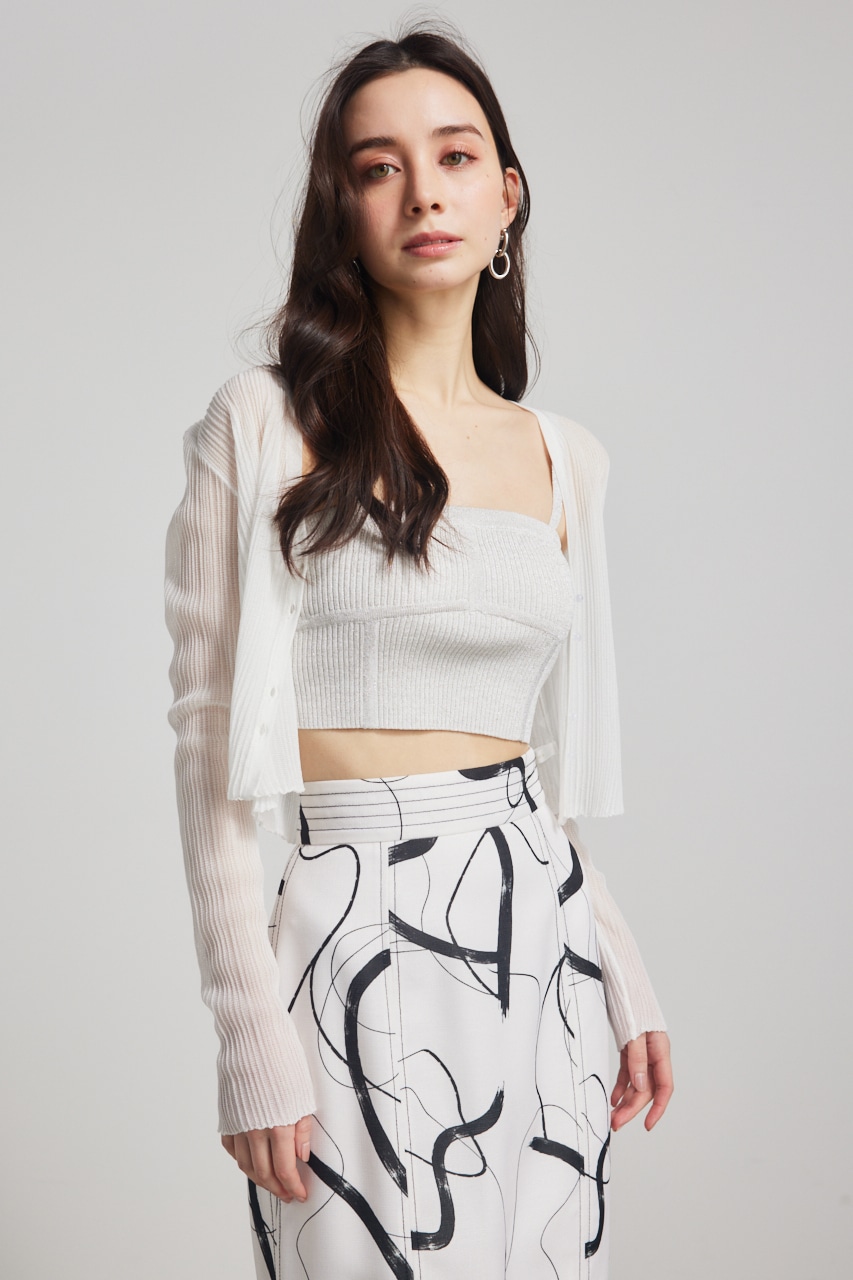 rienda | ビスチェライクKnitベアTOP (ベアトップ ) |SHEL'TTER WEBSTORE