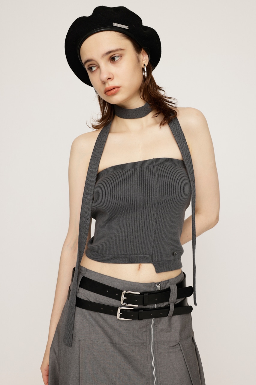 SLY | TIE SET BARE KNIT トップス (ベアトップ ) |SHEL'TTER WEBSTORE