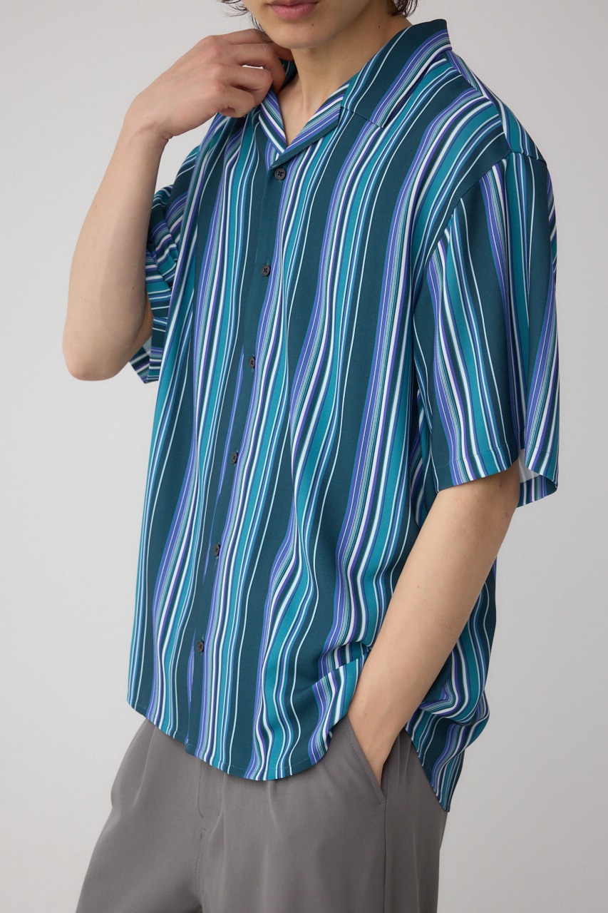 AZUL BY MOUSSY | マルチストライプシャツ (シャツ・ブラウス ) |SHEL