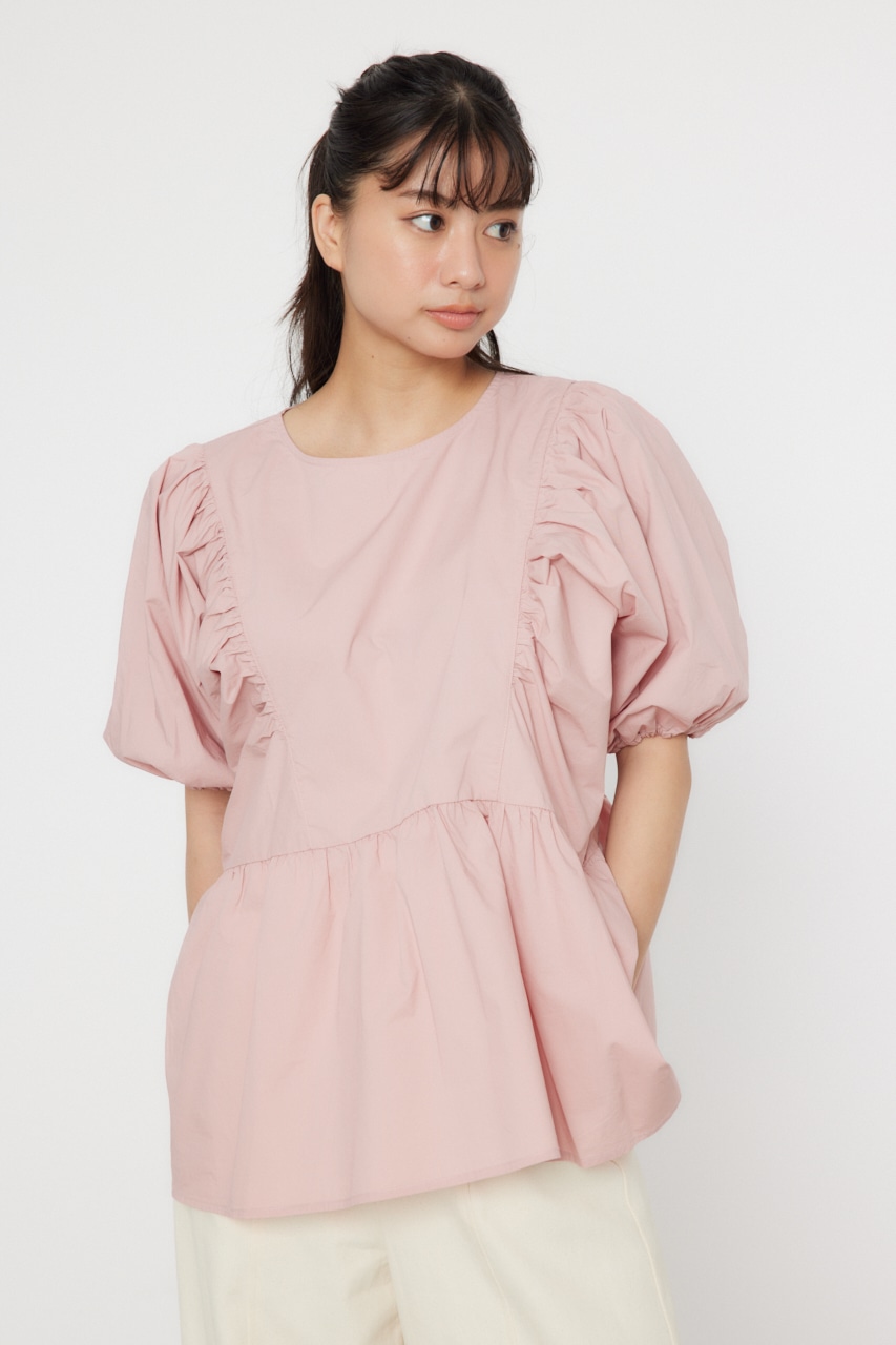 RODEO CROWNS WIDE BOWL | 袖ボリュームペプラムトップス (シャツ