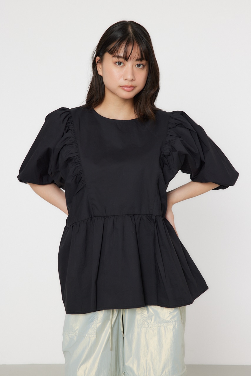 RODEO CROWNS WIDE BOWL | 袖ボリュームペプラムトップス (シャツ