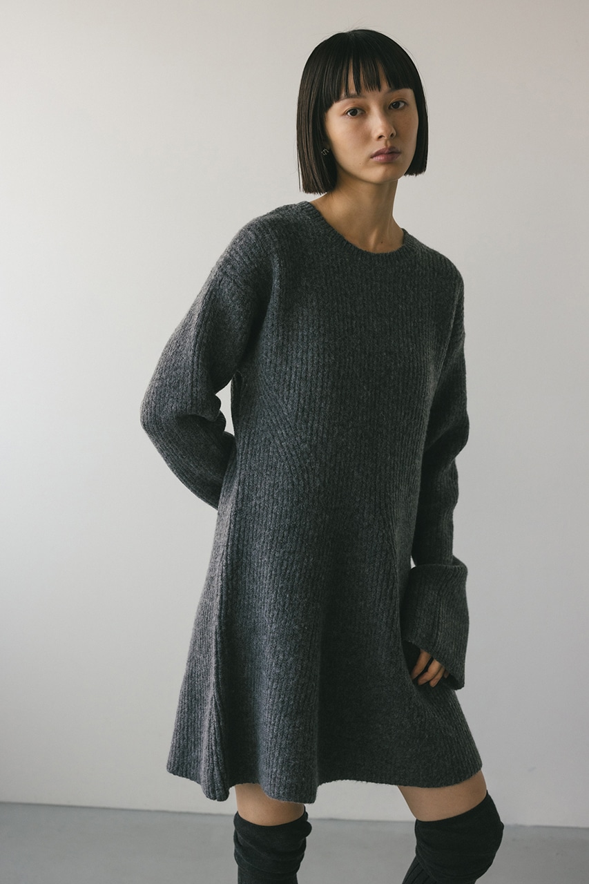 STYLEMIXER | ニットフレアミニワンピース (ワンピース(ミニ