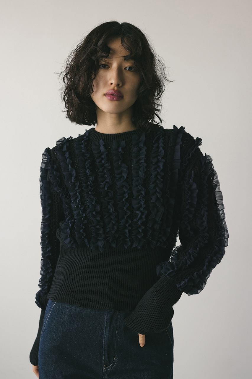 STYLEMIXER | チュールフリルニット (ニット ) |SHEL'TTER WEBSTORE