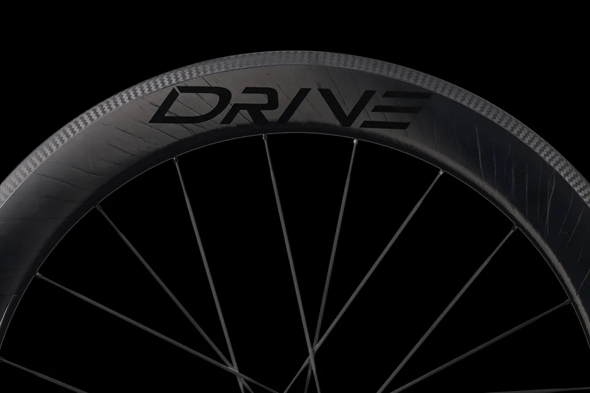 Drive 40V rim brake road carbon spoke wheelset,ceramic bearing