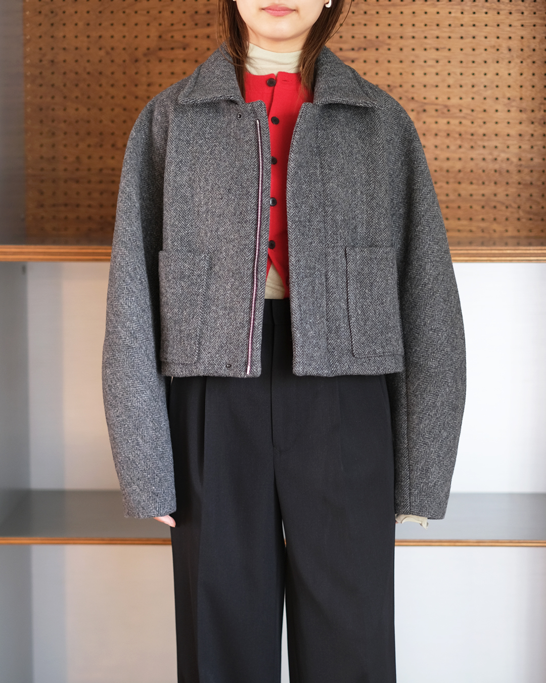 Shetland Wool Double Cloth Blouson | EUREKA FACTORY HEIGHTS