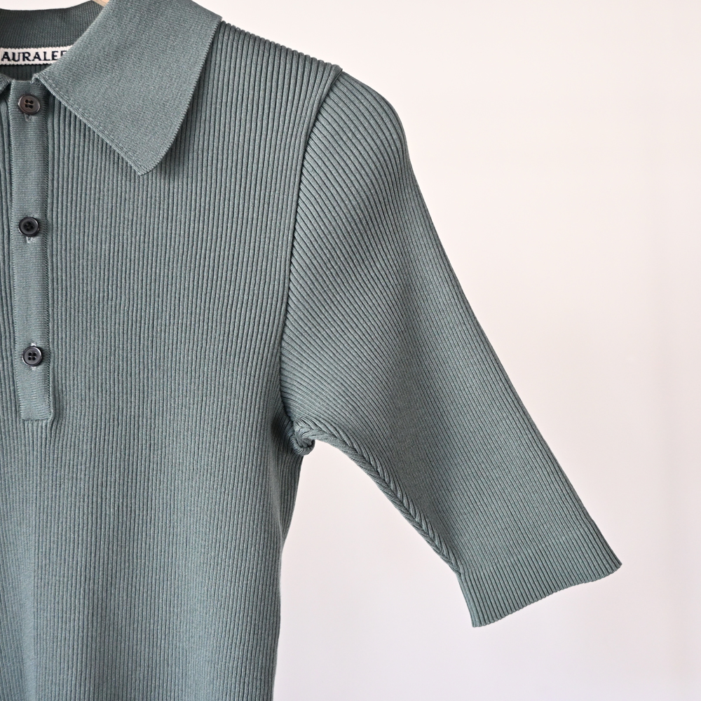 Cotton High Gauge Rib Knit Polo | EUREKA FACTORY HEIGHTS