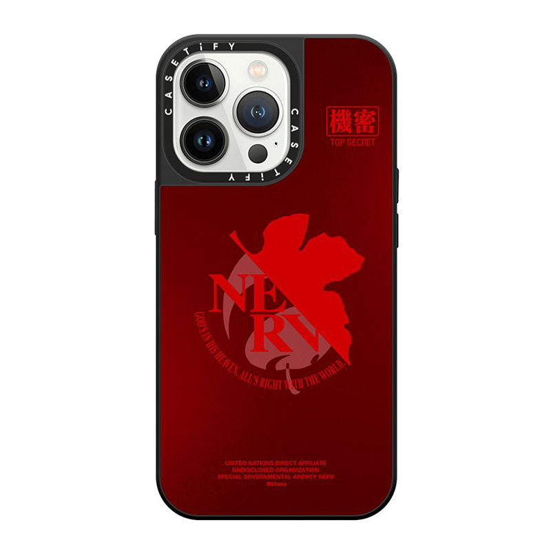 CASETiFYxEVA】NERV Logo MagSafe 対応ミラーケース（赤）/iPhone 13