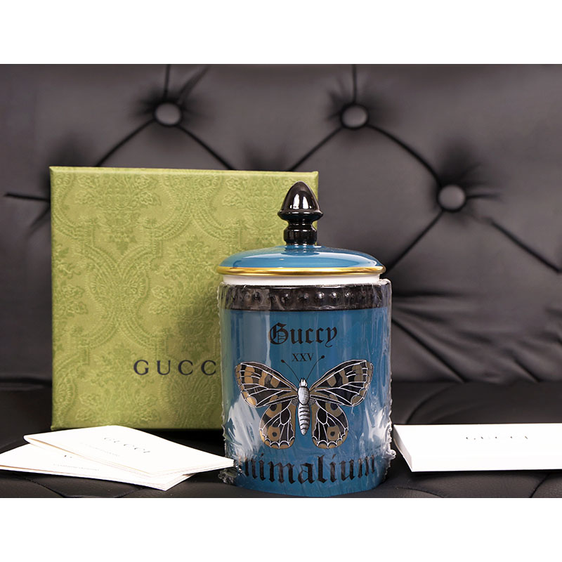 NEW $330 GUCCI Teal BUTTERFLY ANIMALIUM Richard Ginori 1735 Fumus