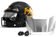 SHOC Viper Football Visor Clips, Pairs Color White