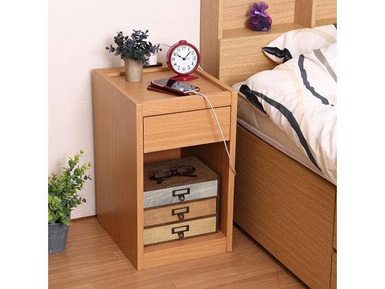 不二貿易 ベッドサイドテーブル ナチュラル 99325 通販【フォレスト