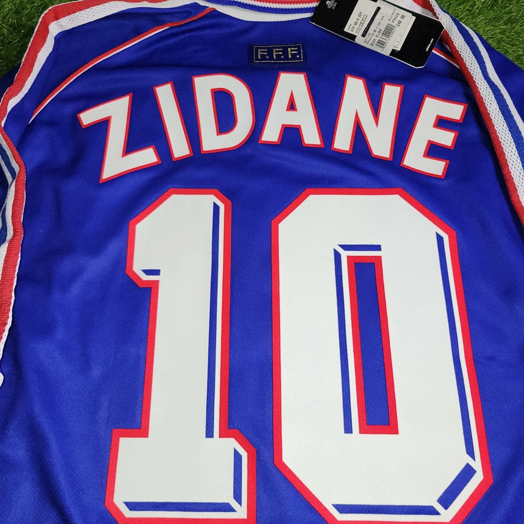 1998 フランス代表 ジダン ホームユニフォー BNWT 1998 フランス代表