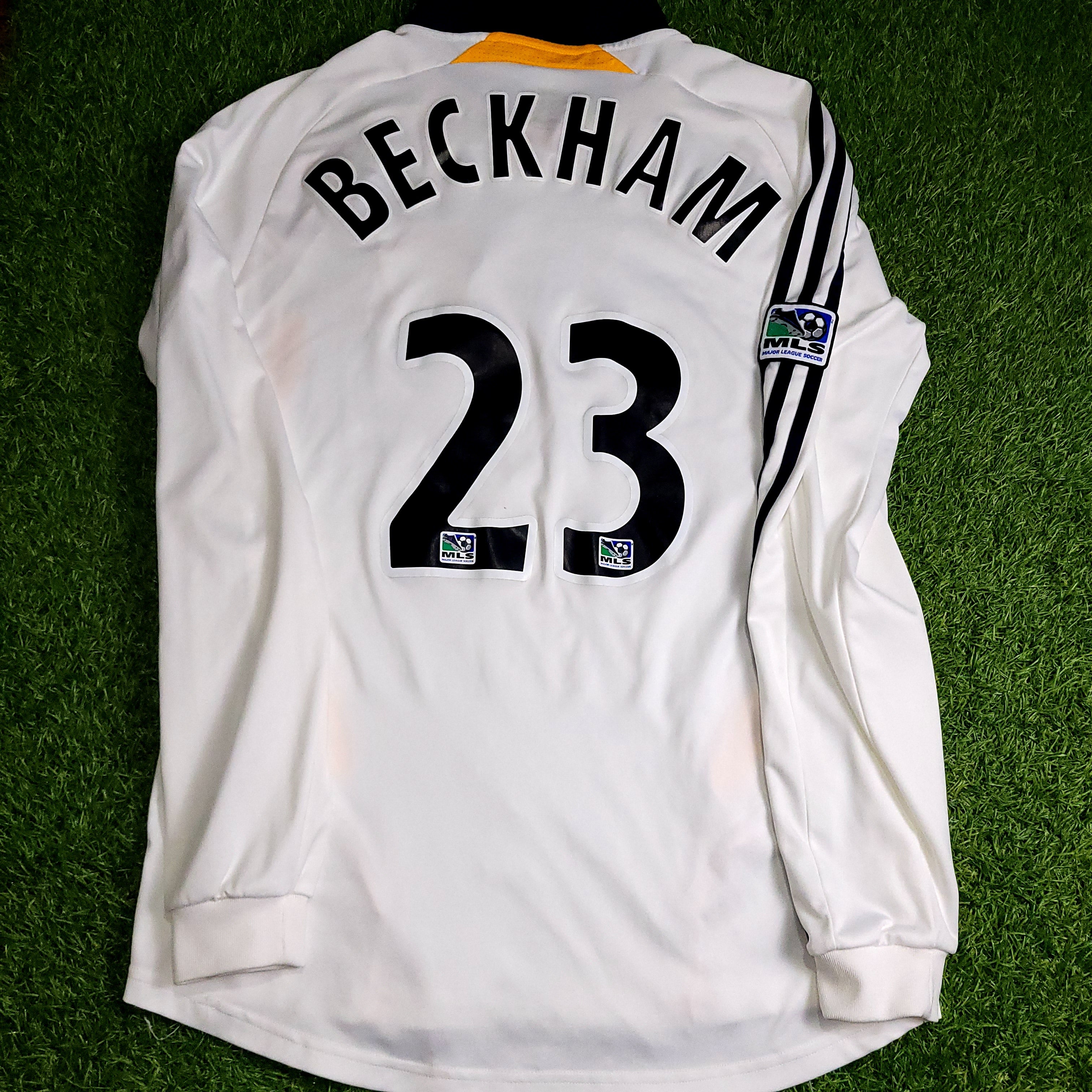 Beckham LA Galaxy DEBUT Player Issue Long Sleeve 2007 2008 Soccer