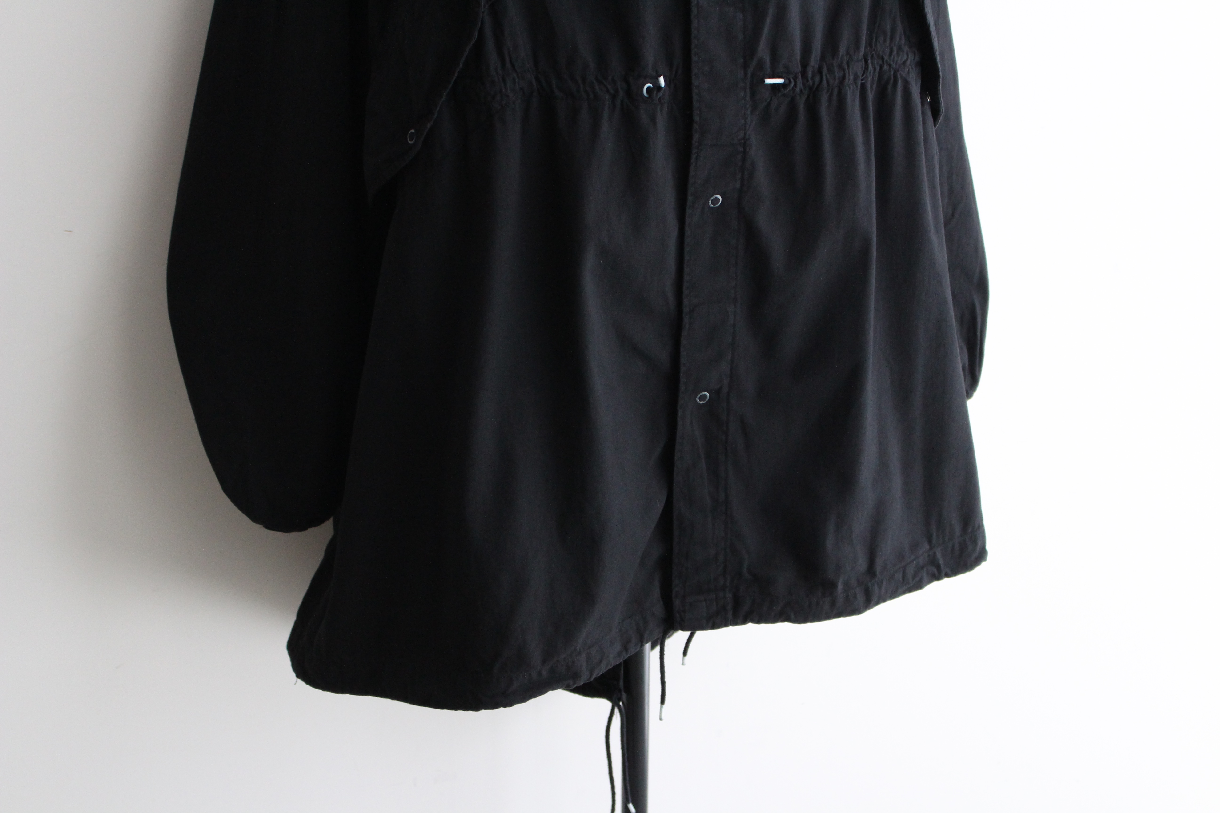 VINTAGE】50s US Army Snow Parka All Cotton “Black Dye & Pocket