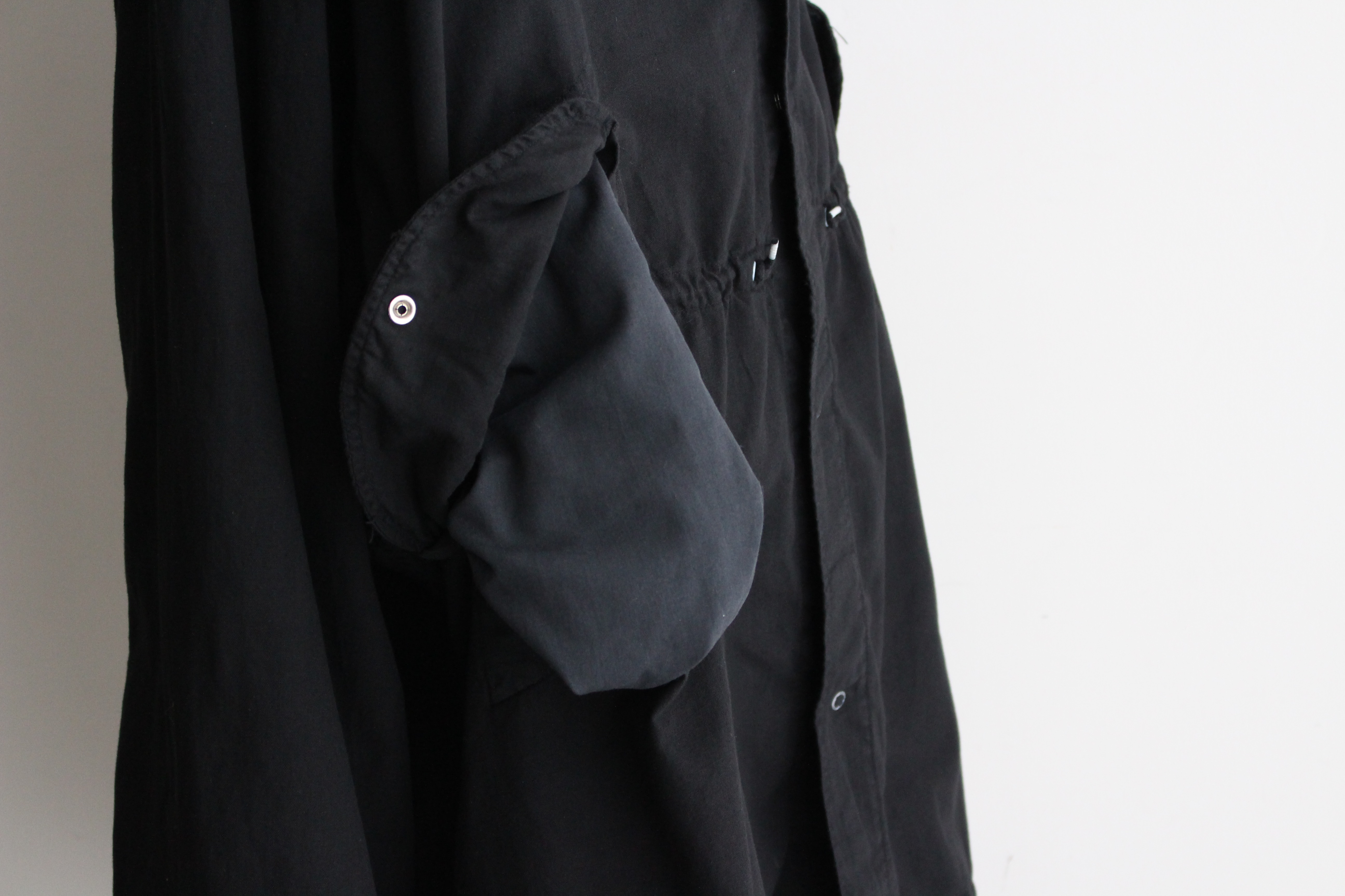 VINTAGE】50s US Army Snow Parka All Cotton “Black Dye & Pocket