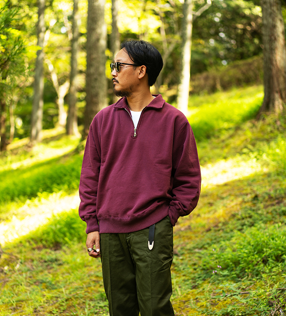 Victoria Athletics】Half Zip Sweat “Made In Canada” For Fort