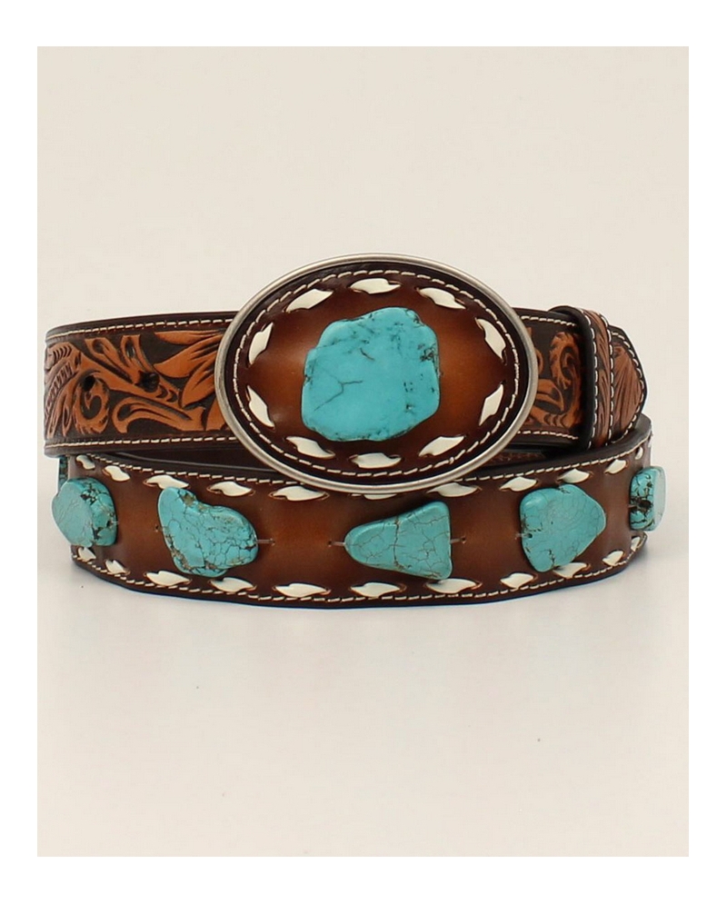 M&F Western Products® Ladies' Turquoise Stone Vintage Belt - Fort