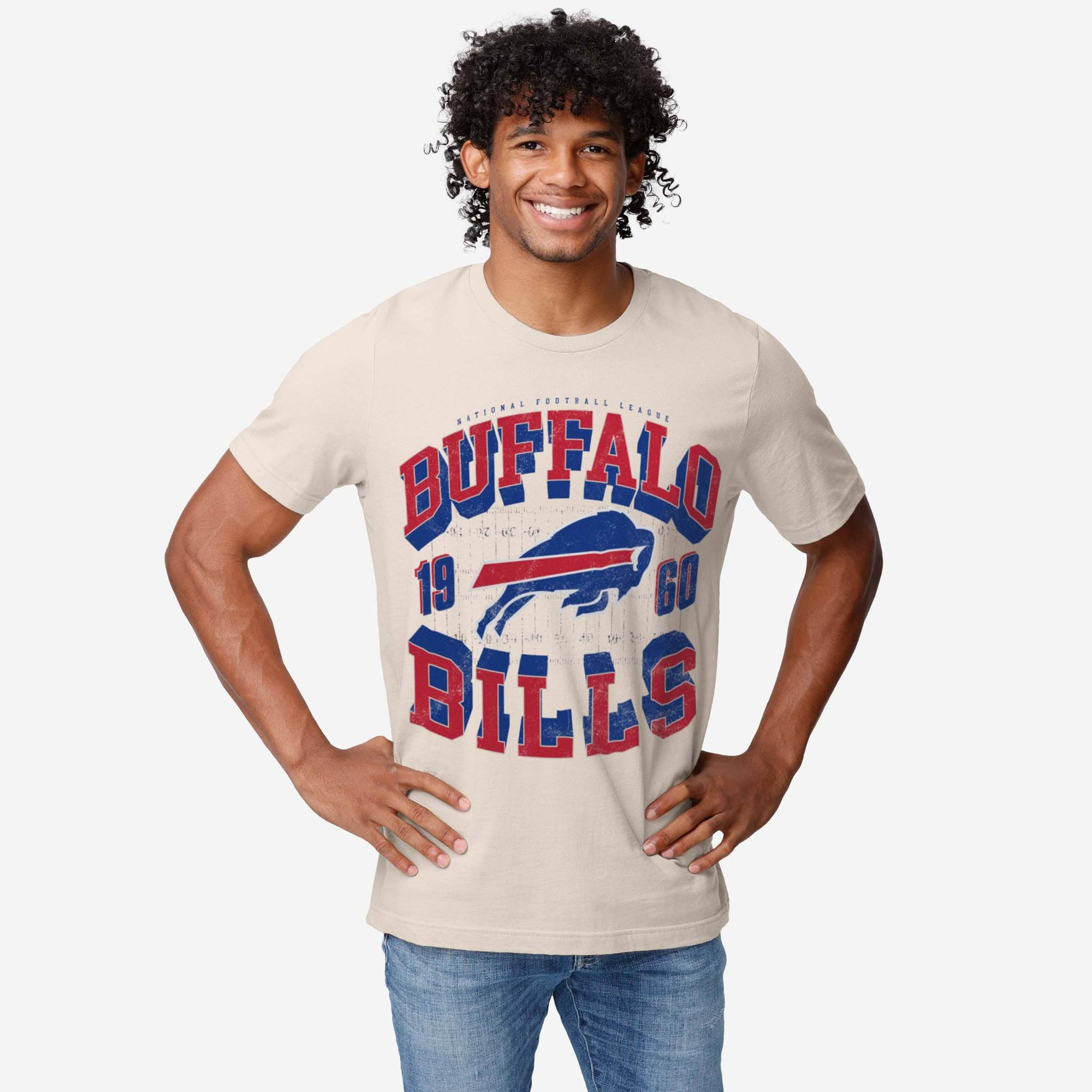 Buffalo Bills Field Arched Wordmark T-Shirt FOCO